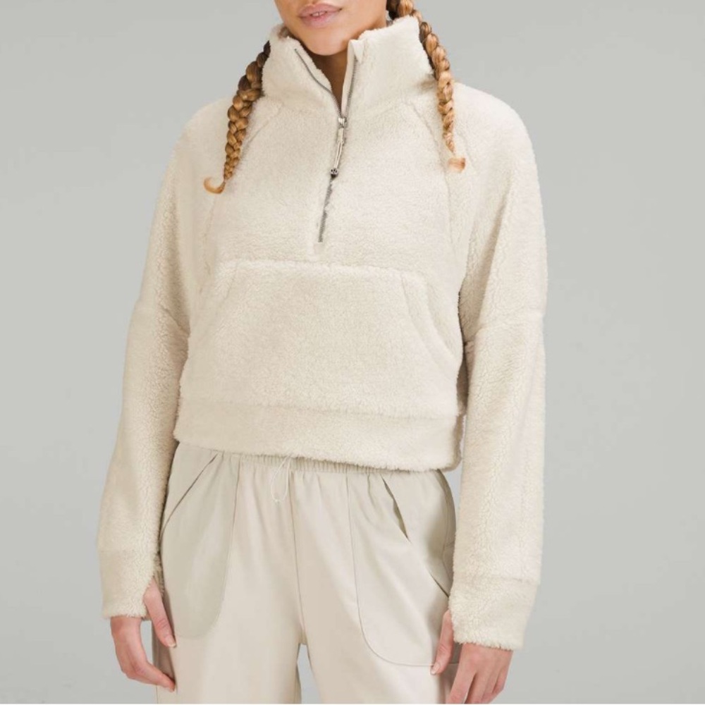 lululemon athletica Cream Fleece Hoodie